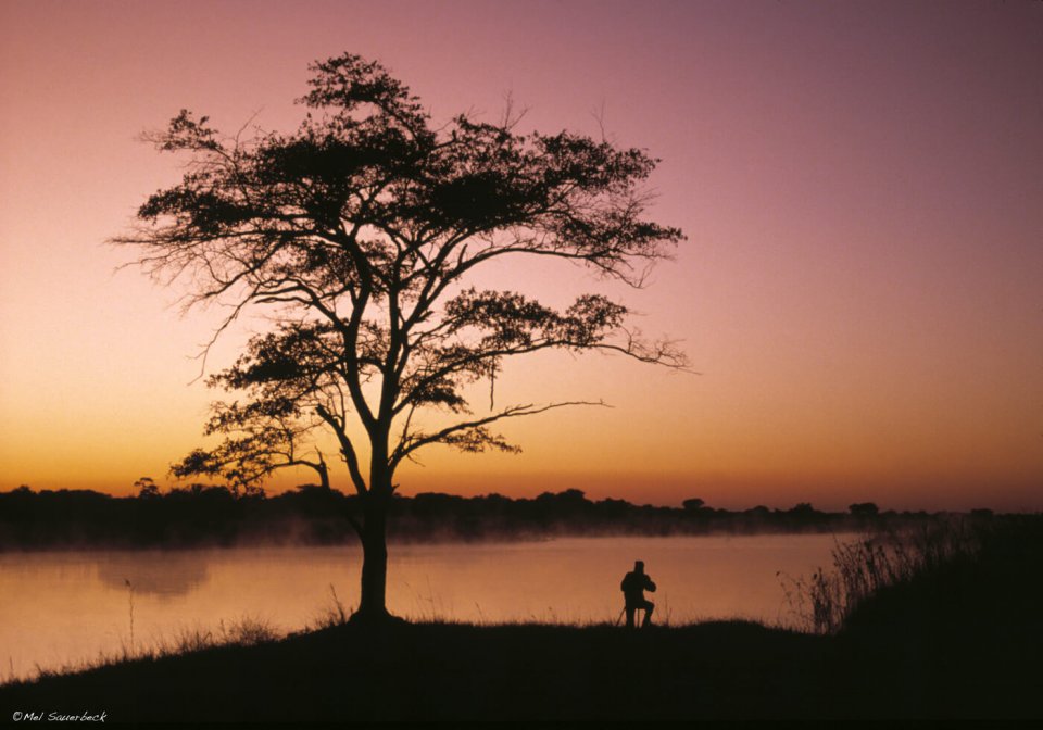 Sunrise Okavango River, Africa